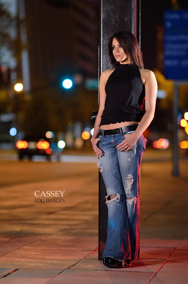 Male and Female model photo shoot of EDG Images and CasseyFig in Downtown Tampa