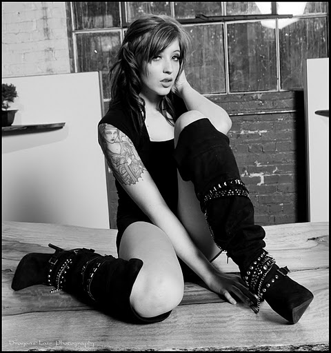 Female model photo shoot of AshleyJ Sheldon by DragonsLair Photography