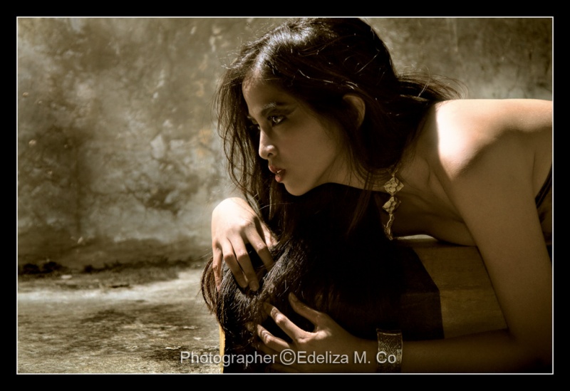 Female model photo shoot of Edeliza Miranda Co and Samadhi