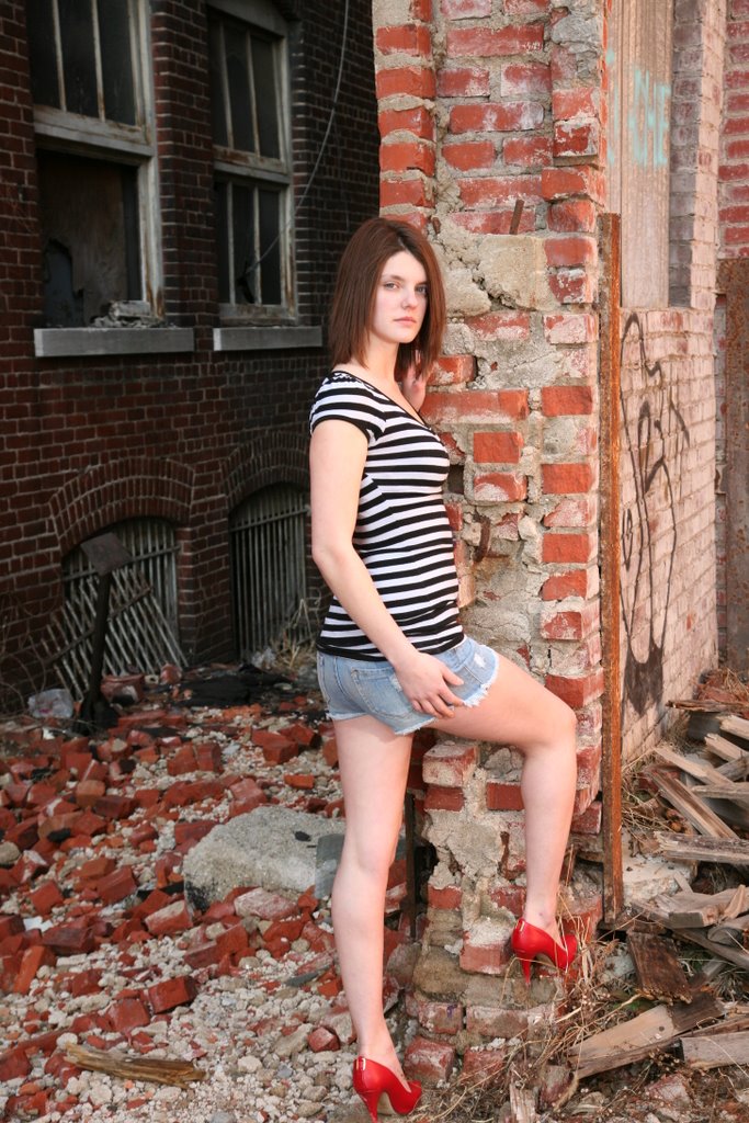 Female model photo shoot of Samantha Nicole-Julia in West Bottoms