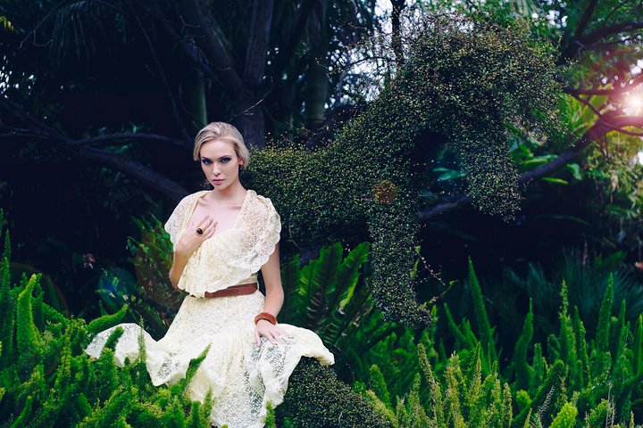 Female model photo shoot of Yasmin Cadby by jacinta Rosewarne in Royal Botanical Gardens, makeup by Sheridan Dixon
