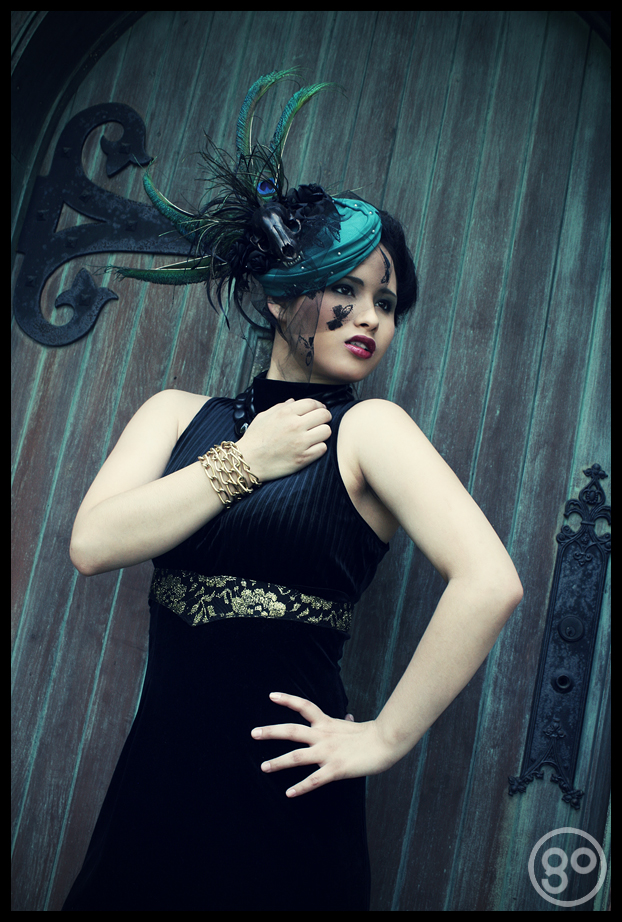 Female model photo shoot of Vape by Erin Florence Studios in Cincinnati, Ohio, hair styled by Conception 451, clothing designed by DeathGlam