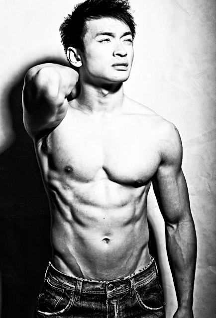 Male model photo shoot of Deji Outlandish and sheng88 in Studio in Shanghai