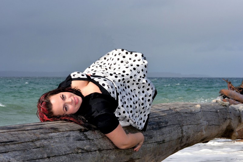 Female model photo shoot of Patricia Douglas by JenniferMary Photograph in Edmonds Beach, WA
