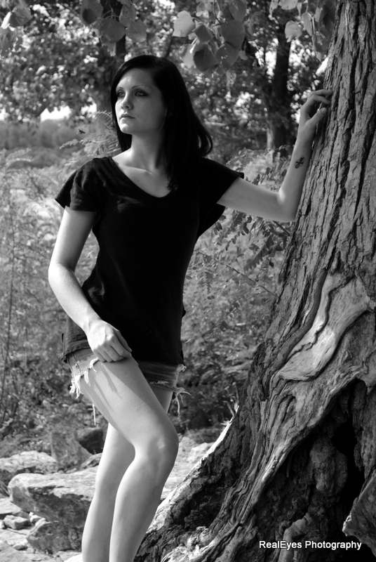 Female model photo shoot of RealEyes Photography in Ohio Falls