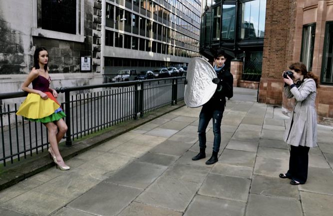 Female model photo shoot of Gemma Pyemont in Near St Pauls cathedral, London
