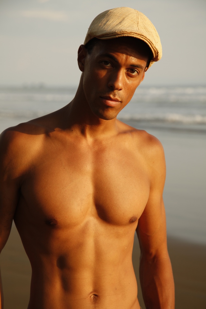 Male model photo shoot of Sean Turner in Uvita, Costa Rica