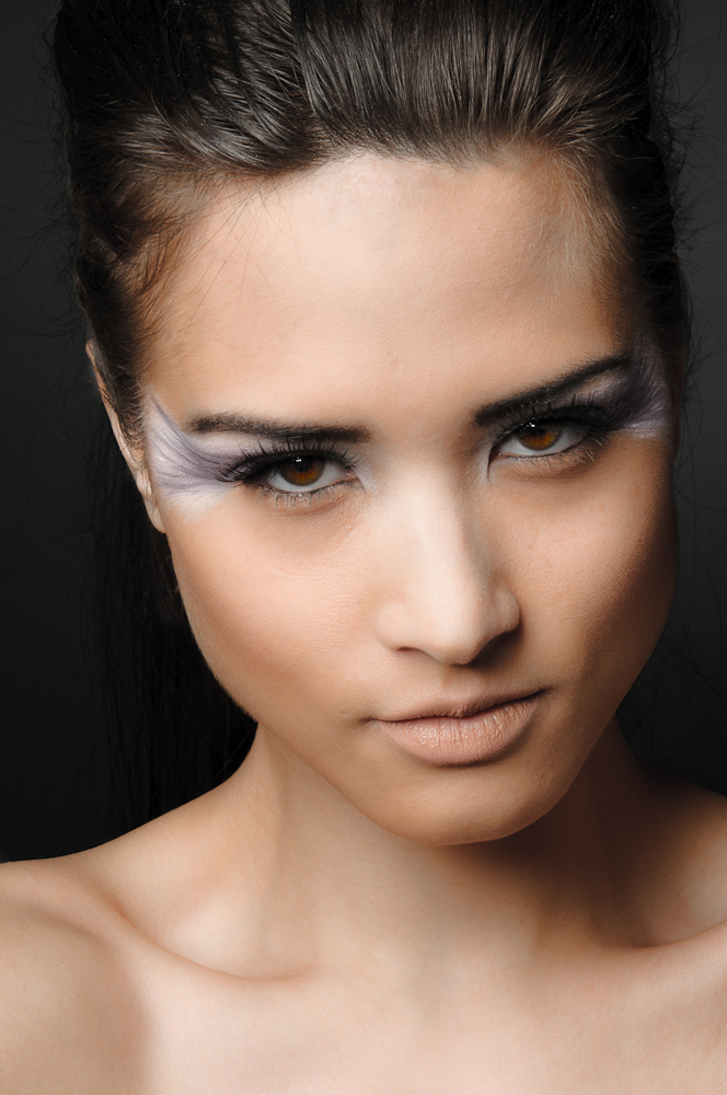 Female model photo shoot of megan Hill makeup  and Bryella vK by ThisAccountNoLongerInUs