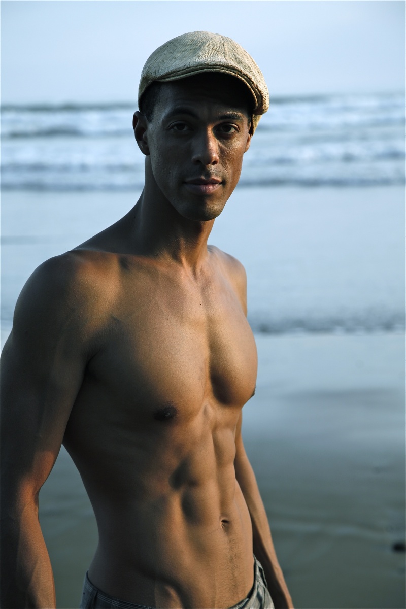 Male model photo shoot of Sean Turner in Uvita, Costa Rica