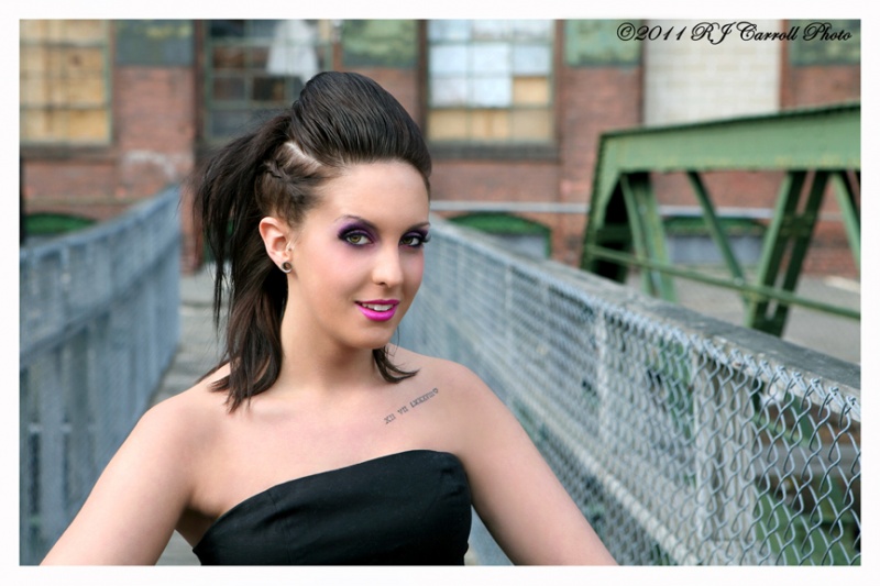 Female model photo shoot of lorrena by rjcarroll in FNS Studios, Springfield MA, makeup by Amy Chretien