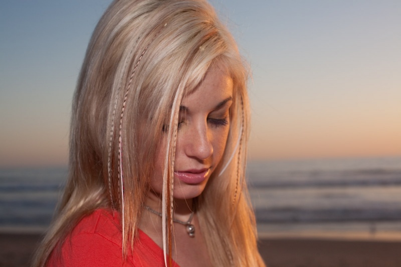 Female model photo shoot of darcie odom in Venice Beach, CA