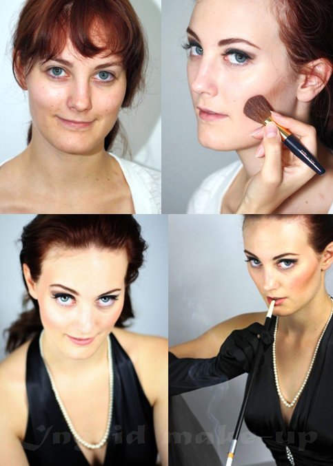 Female model photo shoot of Ingrid Make-up in Munich