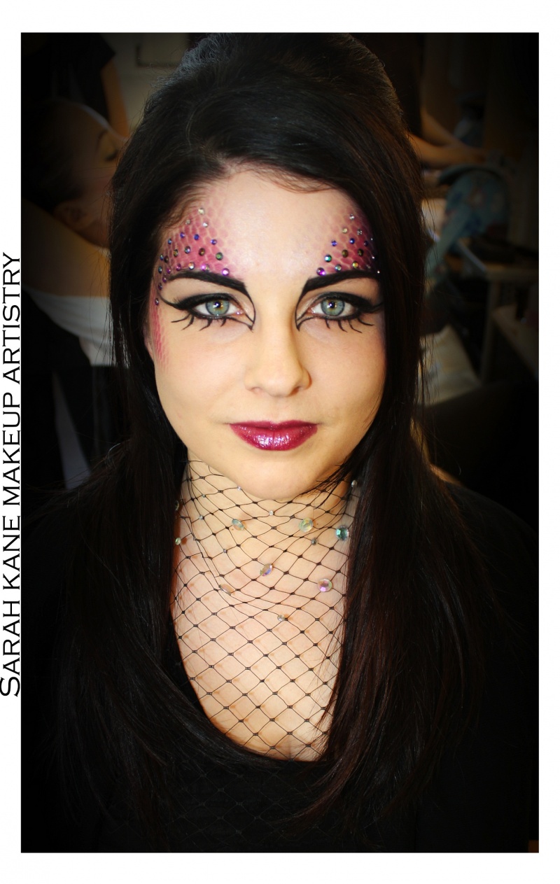 Female model photo shoot of SarahKane Makeup Artist in Edinburgh