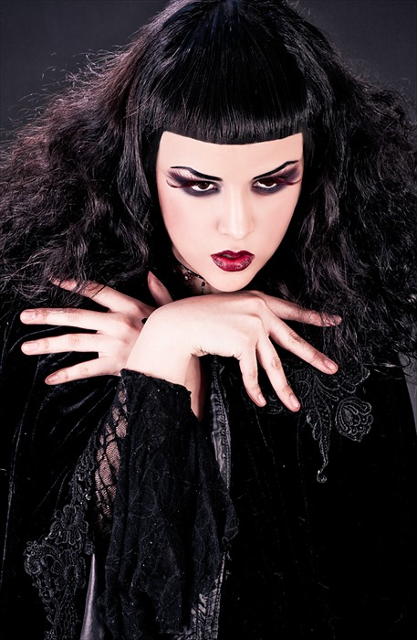 Female model photo shoot of Gwendolyn Khmurov in Los Angeles, makeup by Sonia Oliveira-Ryan
