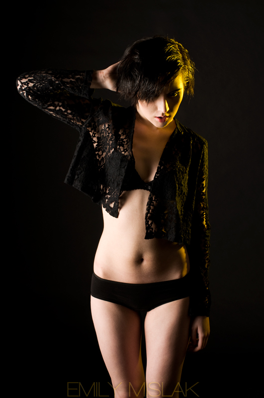 Female model photo shoot of Emily Mislak, makeup by Emily_Mislak