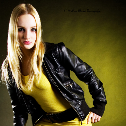 Female model photo shoot of Esther Bouw Fotografie in Zwolle at Studio