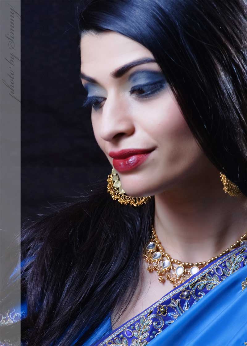 Female model photo shoot of Radha Subramani Makeup in Ottawa, ON, Canada