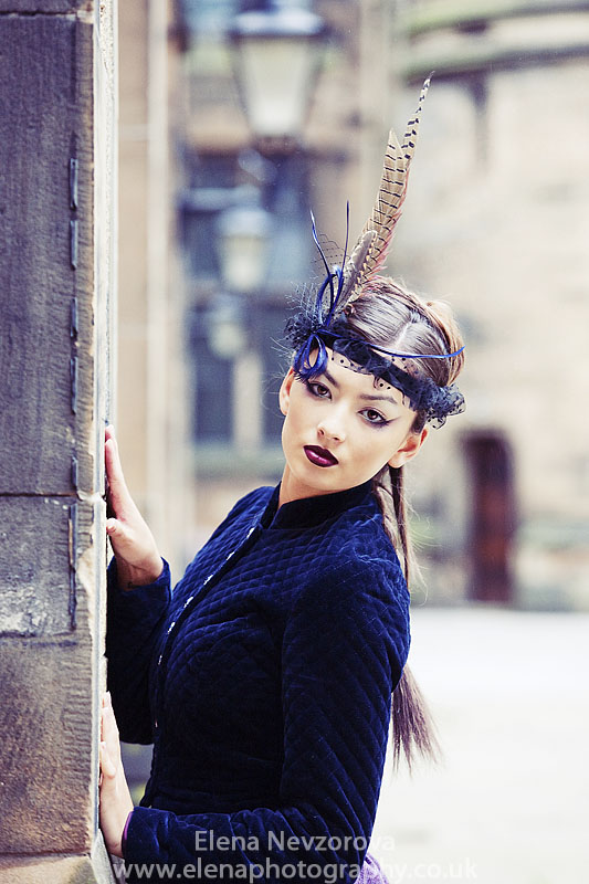 Female model photo shoot of Lena Nevzorova in Glasgow, makeup by Tatiana Ashakova