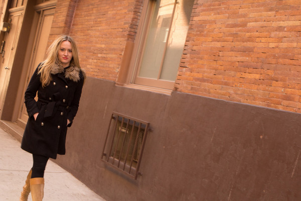 Female model photo shoot of Kate Kelley in Tribeca, NYC