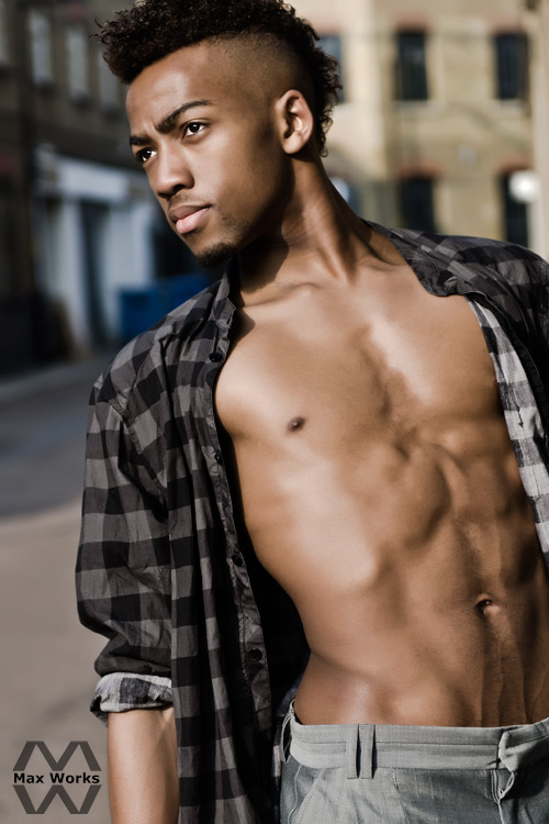 Male model photo shoot of Max Works and Jacade Simpson in London