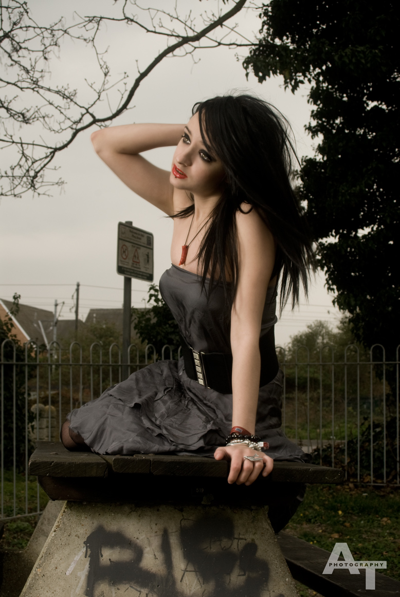 Female model photo shoot of Ashley Tompkins  in Royston Park