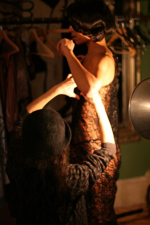 Female model photo shoot of Millana Atelier in London