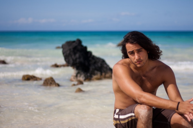Male model photo shoot of DukeChase in Makalawena Beach, HI