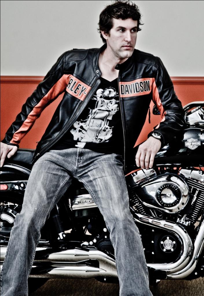 Male model photo shoot of _Tony in Harley Davidson