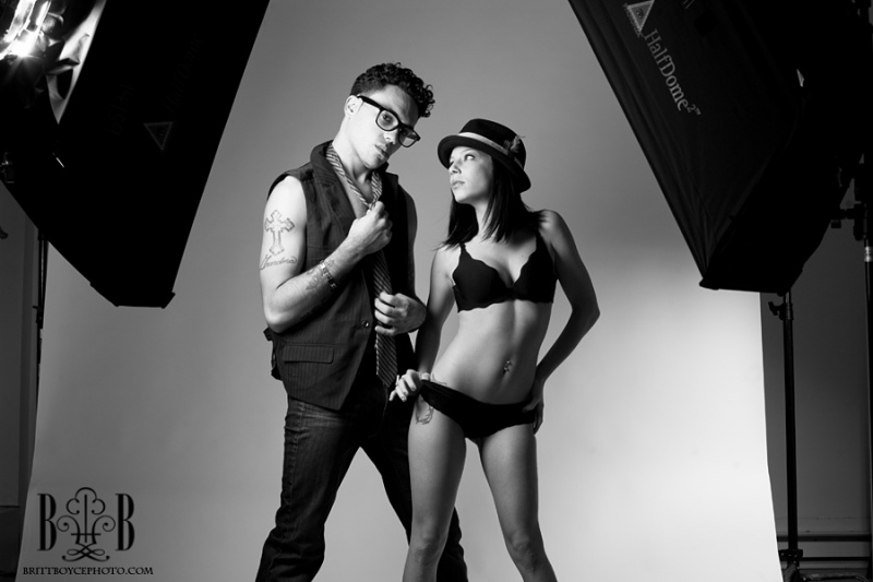 Male and Female model photo shoot of Josh Colon and Ashley Marconi in Chestnutt Hill, Antonelli Institute