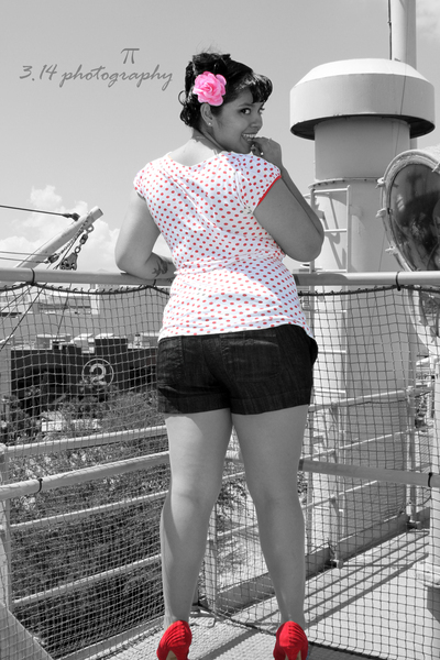 Female model photo shoot of Abigail Lee in SS Victory, Tampa Florida