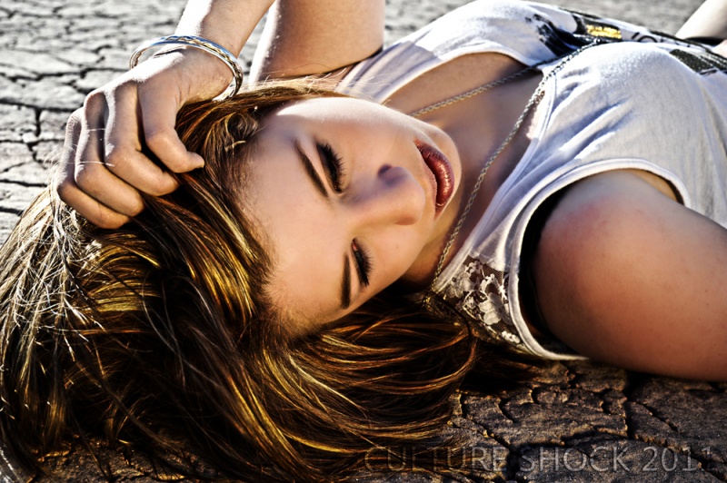 Female model photo shoot of Culture Shock Photo in Nevada Drylake Beds