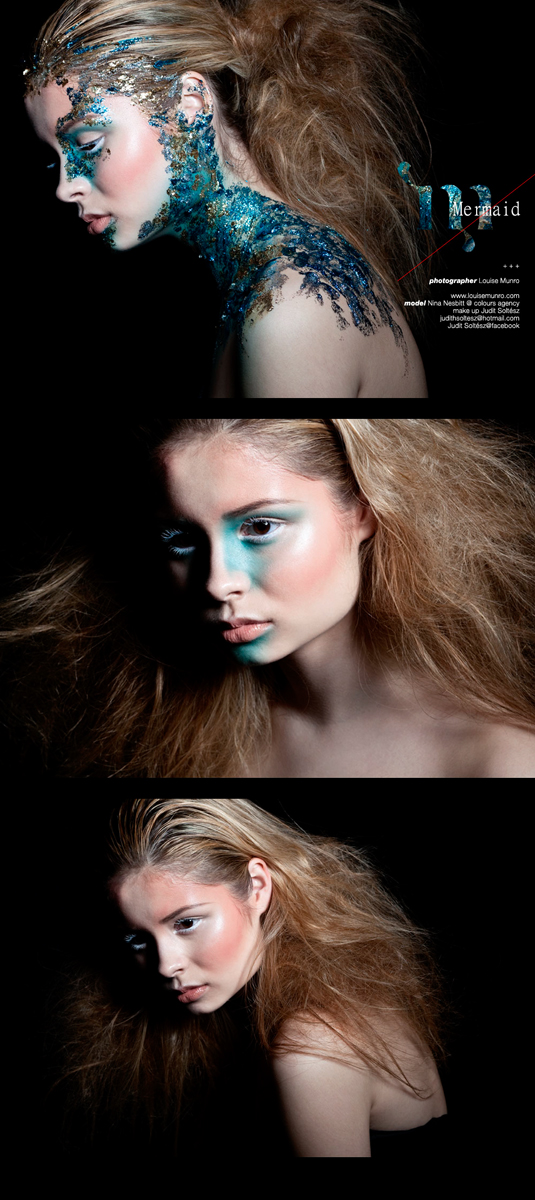 Female model photo shoot of Louise Munro, makeup by Judit Soltesz