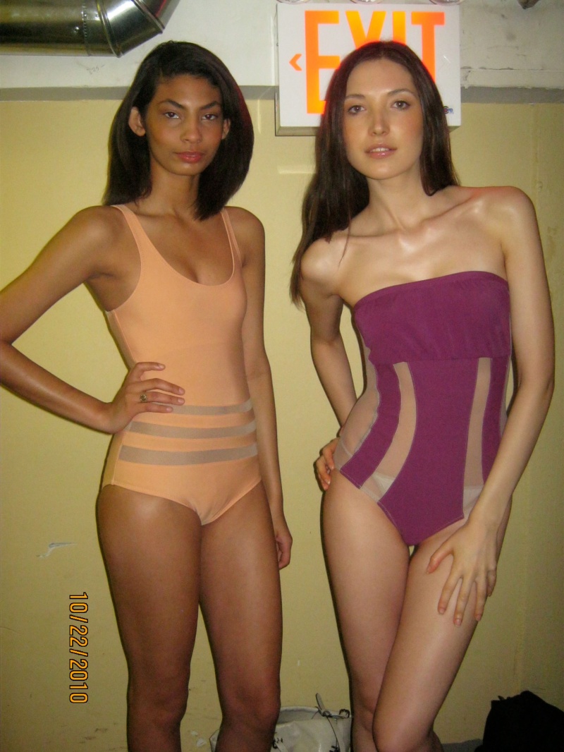 Female model photo shoot of Mirame Swimwear and Somalia Knight in The Chelsea Hotel