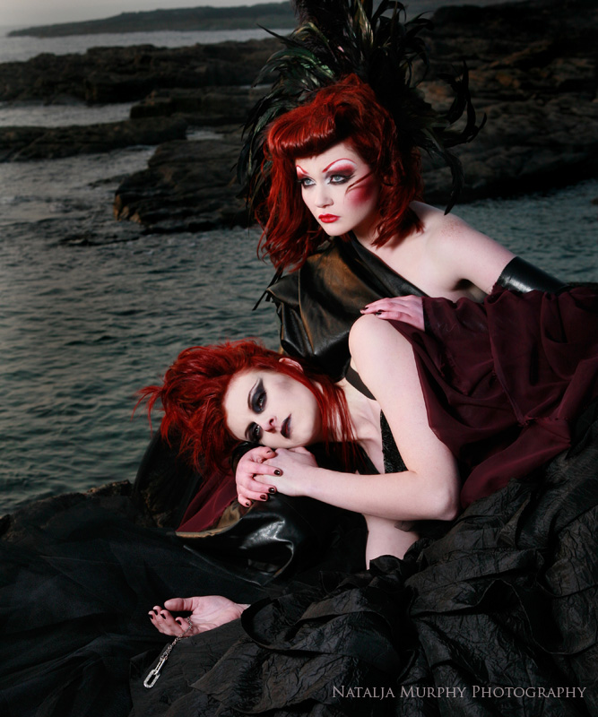 Female model photo shoot of NMurphyPhotography and Flavia Woulfe in Hook Head Lighthouse grounds, Co. Wexford