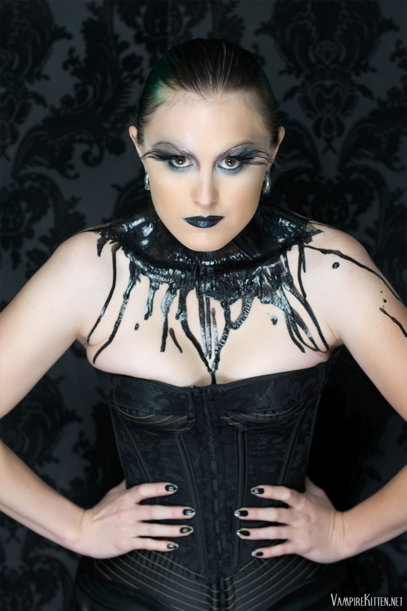 Female model photo shoot of VampireKitten, makeup by kelli zehnder