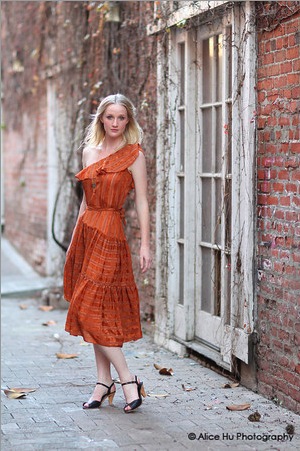 Female model photo shoot of Joella Davis in Santa Ana, clothing designed by Salvage Life