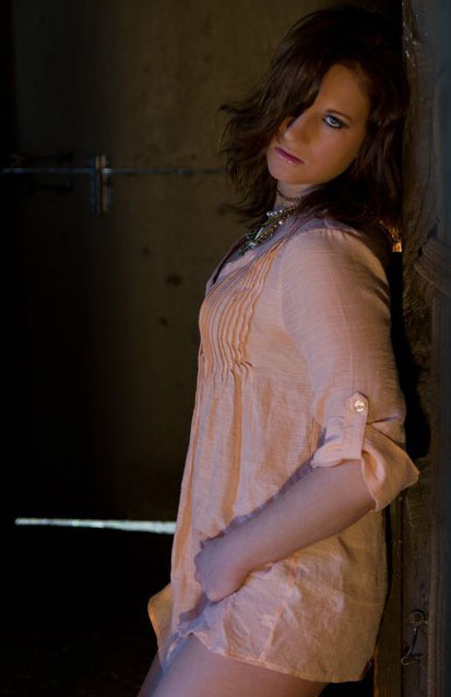 Female model photo shoot of Rebel Rae in personal barn, IL