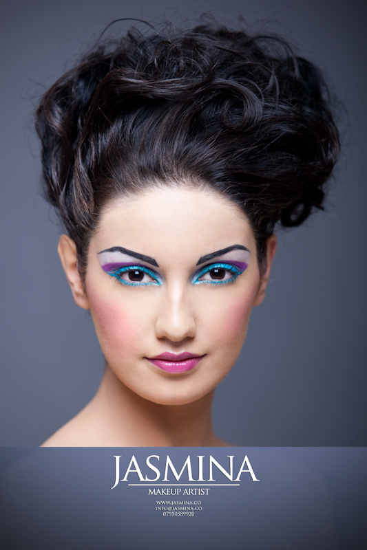 Female model photo shoot of Jasmina Make-Up Artist