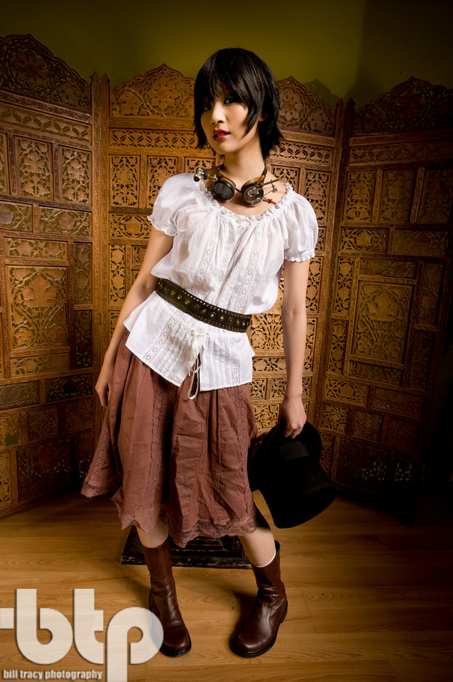 Female model photo shoot of Mei Yang by Bill Tracy Photography, makeup by Melanie Rocha MUA
