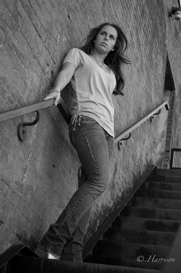 Female model photo shoot of NicoleMRitchie by Harrisonstudio1 in collierville town square
