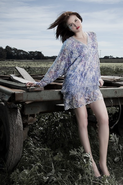 Female model photo shoot of Samantha Scordalakis by Mia Zhang
