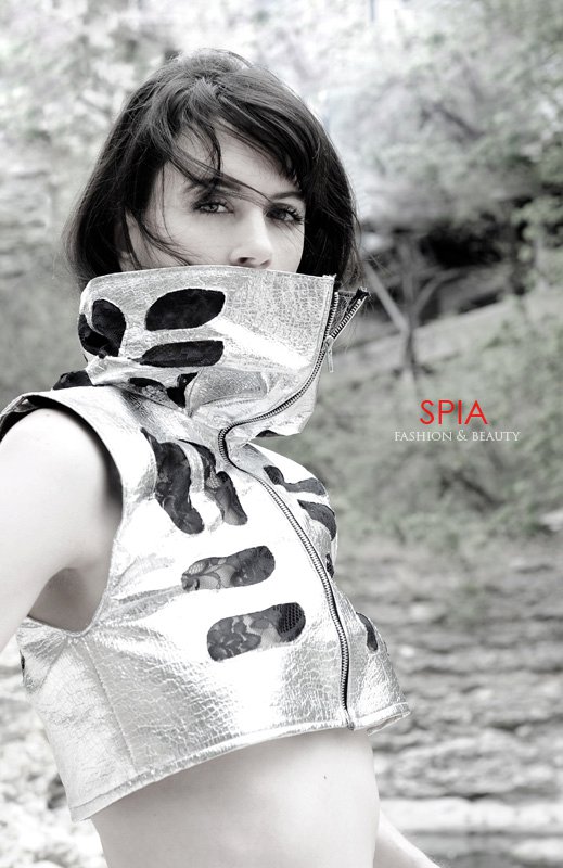 Female model photo shoot of Jinxedaposed Clothing and 1-2-3-4-5-6-7-8 by SPIA in Austin