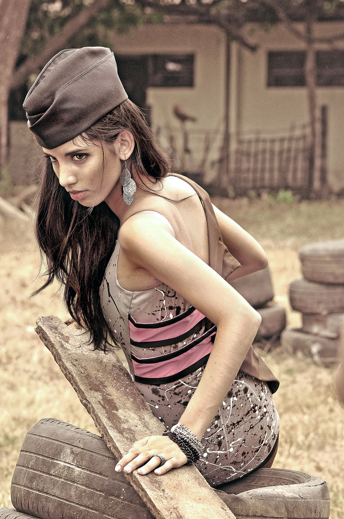 Female model photo shoot of marlasabio in UP Diliman Vanguard