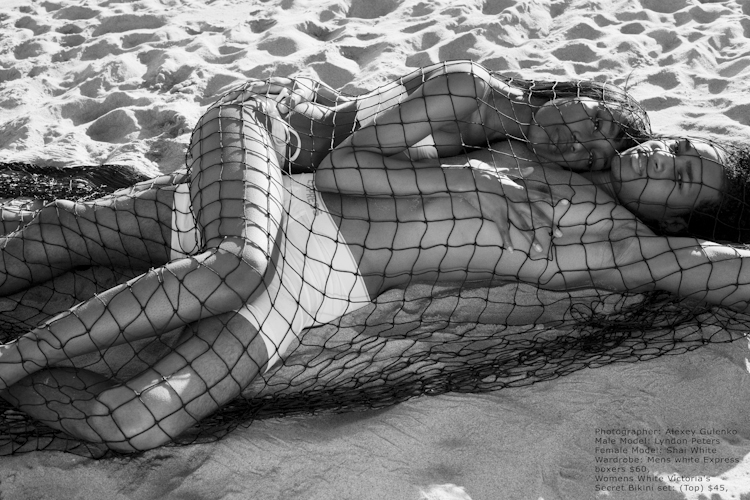 Female and Male model photo shoot of The Model Shai and LyndonPeters by Alexey Gulenko in Santa Cruz, California "SeaBright Beach"