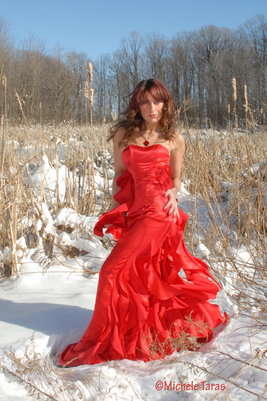 Female model photo shoot of Marianna Lvovskaja by Michele Taras photog in Mississauga, Ontario, clothing designed by Celia Tran