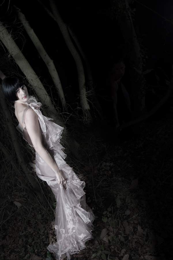 Female model photo shoot of Lara Sol in Wrabness Woods