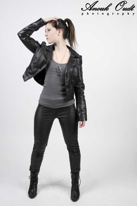Female model photo shoot of Anouk Oudt Photography in Studio GLR