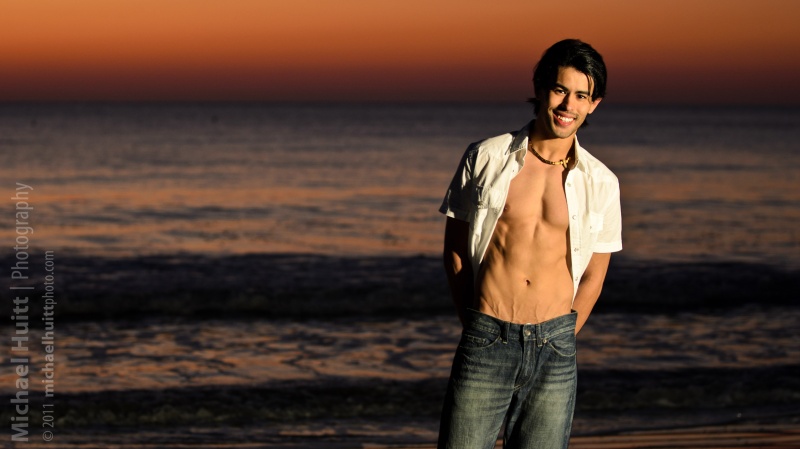 Male model photo shoot of Sergio C by Michael Huitt in Cocoa Beach, FL
