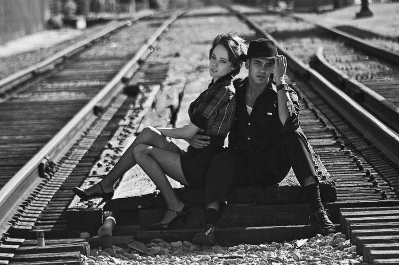 Female and Male model photo shoot of Caitlin Bower and Brandon Glass by Gary Shelly Photography in Downtown Memphis