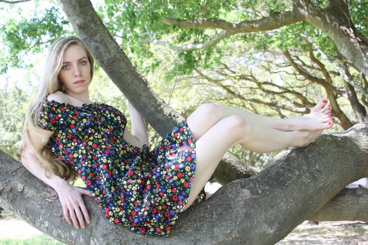 Female model photo shoot of camellia_ruth in Houston Park